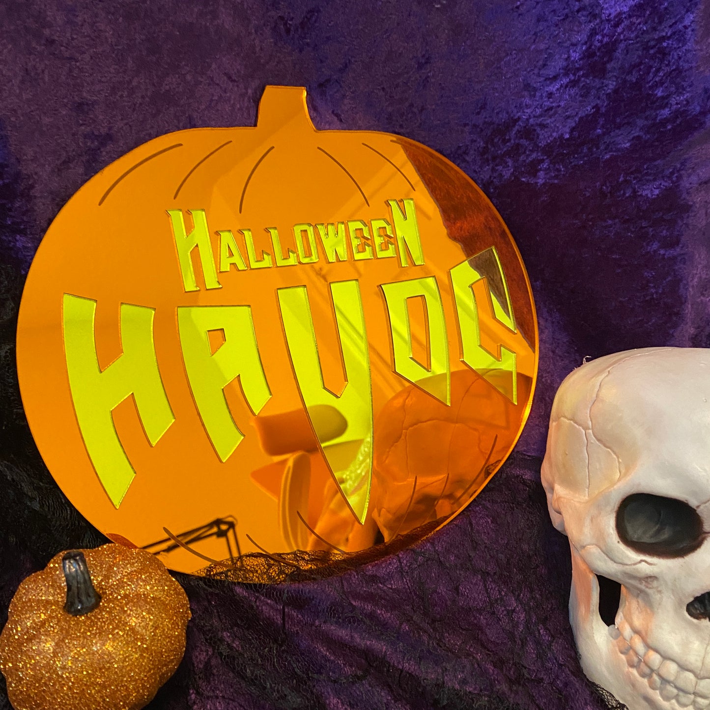 PRE-ORDER: Halloween Pumpkin Wall Mirror
