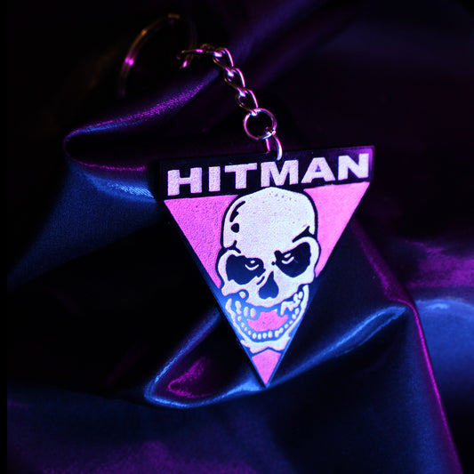 Hitman Skull Keychain