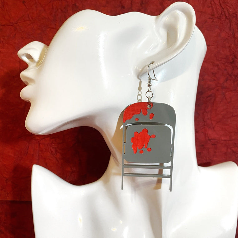 PRE-ORDER: Steel Chair Earrings