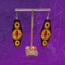 Load image into Gallery viewer, Pre-Order: Women&#39;s Black Championship Earrings

