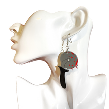 Load image into Gallery viewer, PRE-ORDER: Bloody Pizza Cutter Earrings
